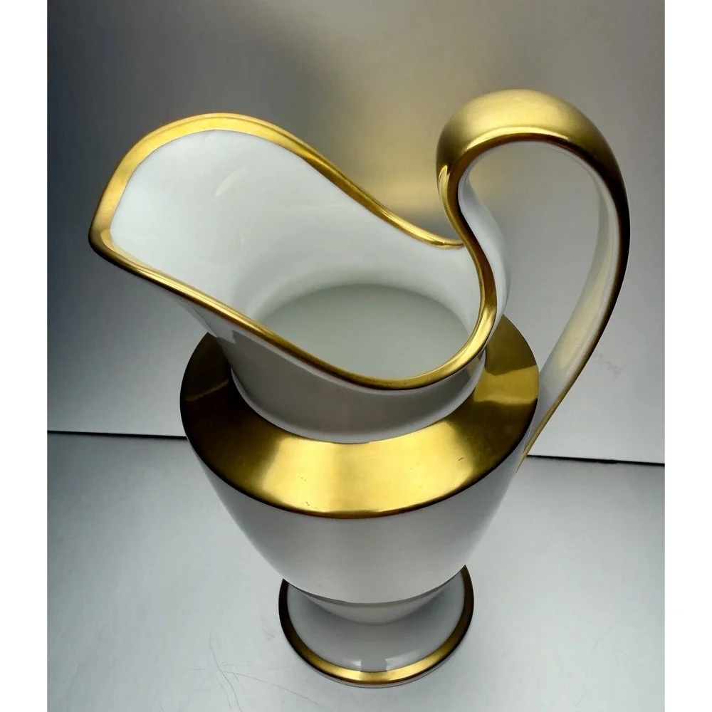 Fürstenburg Empire‎ Porcelain Creamer Gold Trim 5 3/8